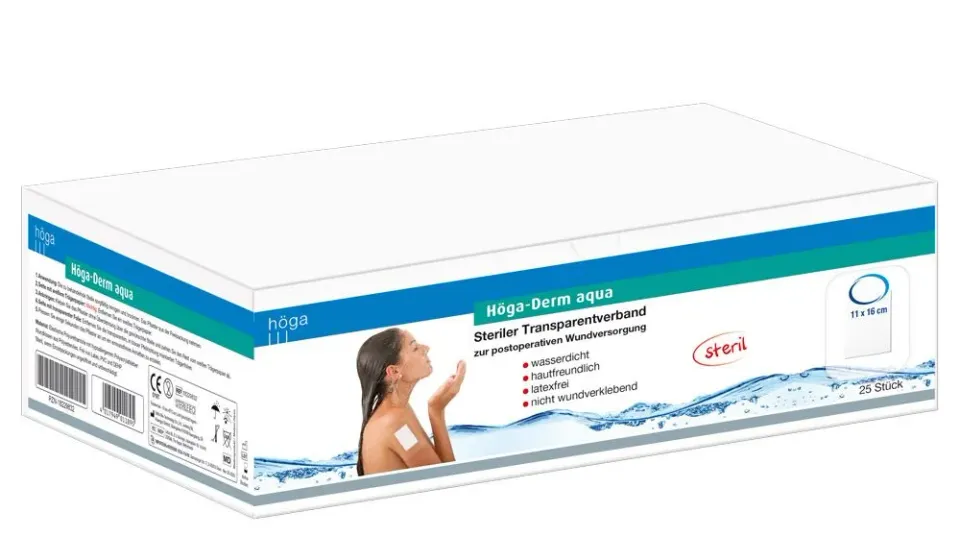 Höga Derm Aqua transparant verband steriel
