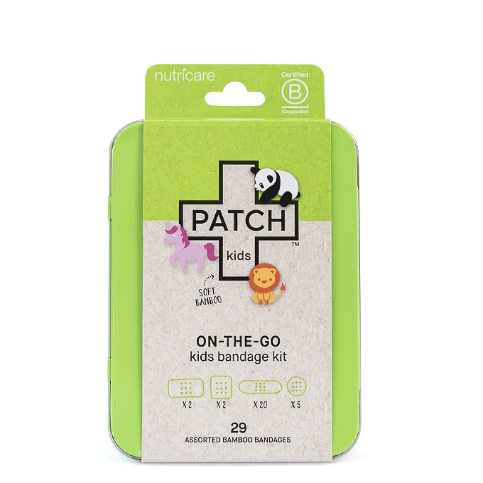 Patch Kids On-The-Go pleisterset 29 stuks blik bamboe