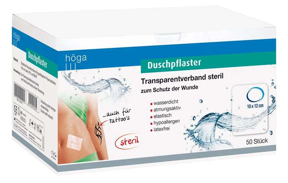 Höga Douchepleister Transparant Waterdicht