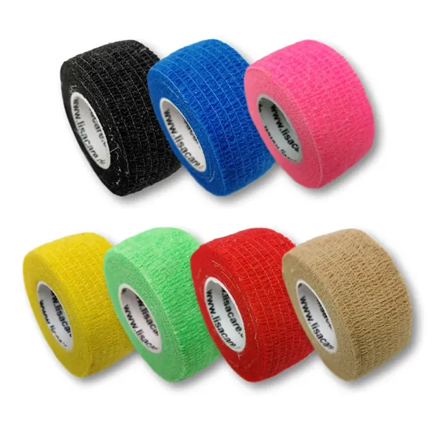 LisaCare Pleisterverband 2,5 cm x 4,5 m Kleurenmix 7 stuks