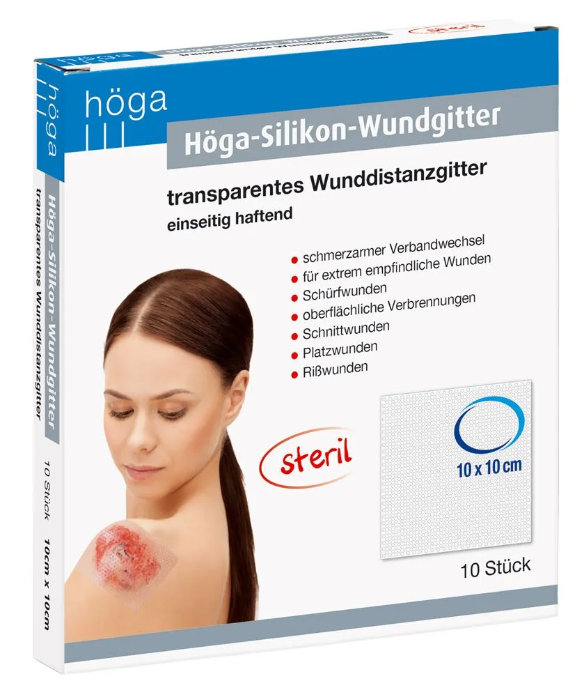 Höga-Silikon-Wundgitter wondgaas siliconen