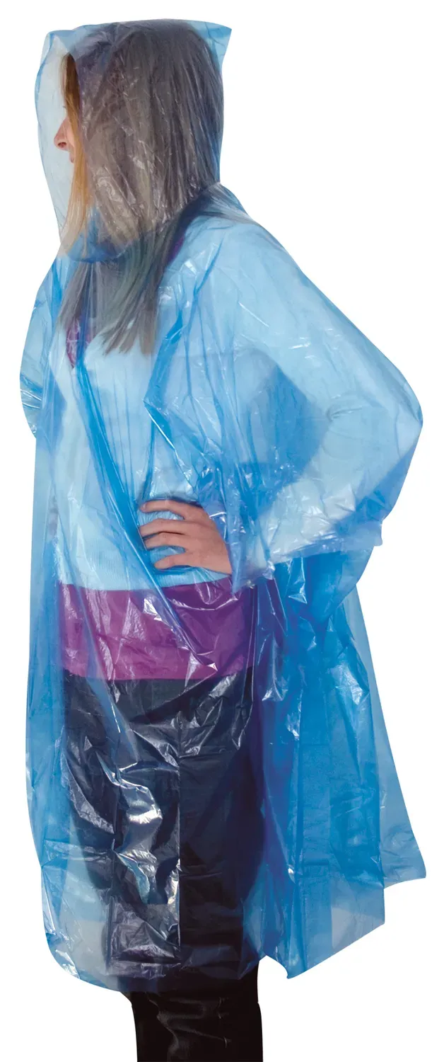 TravelSafe Poncho met capuchon regenponcho transparant
