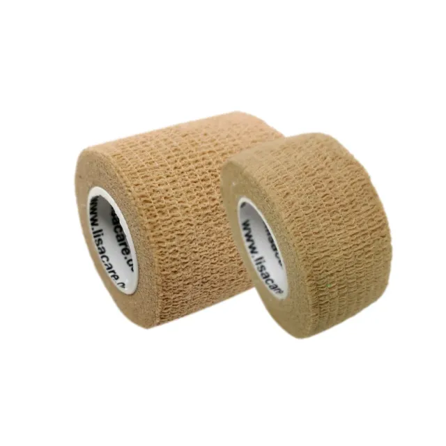 LisaCare Verbandsmateriaal cohesieve bandage set beige 2,5 en 5 cm
