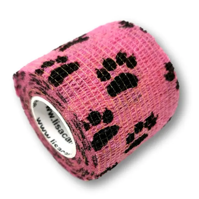 LisaCare Cohesieve Bandage Zelfklevend Verband 5cm x 4,5m Poot Roze