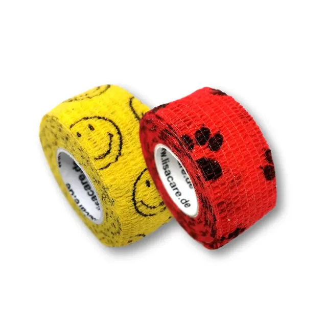 LisaCare pleisterverband 2,5cm x 4,5m motivmix 2 stuks pijnloos