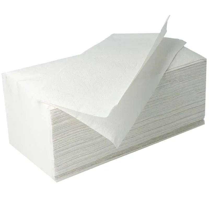 Höga HM Vouwhanddoekjes 25 x 23 cm wit 2-laags
