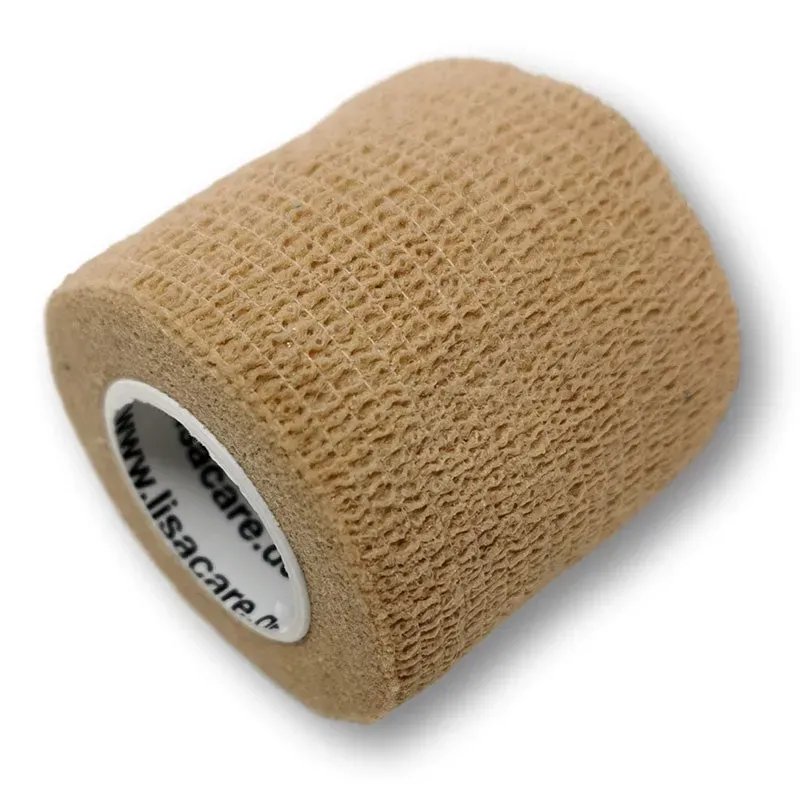 LisaCare zelfklevend verband 5cm x 4,5m beige
