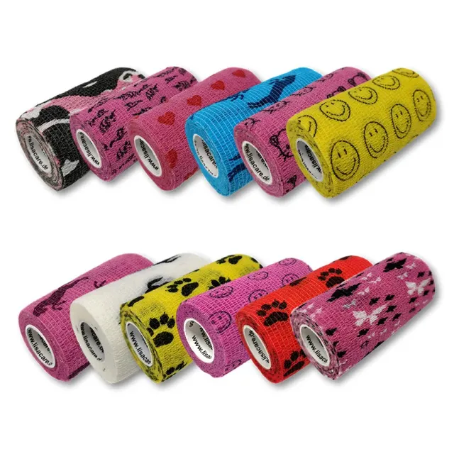 LisaCare zelfklevend verband 10cm x 4,5m meisjes-mix 12 rollen