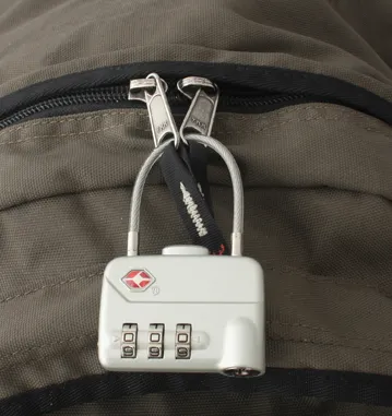 TravelSafe TSA cijferslot met kabel 55 gram