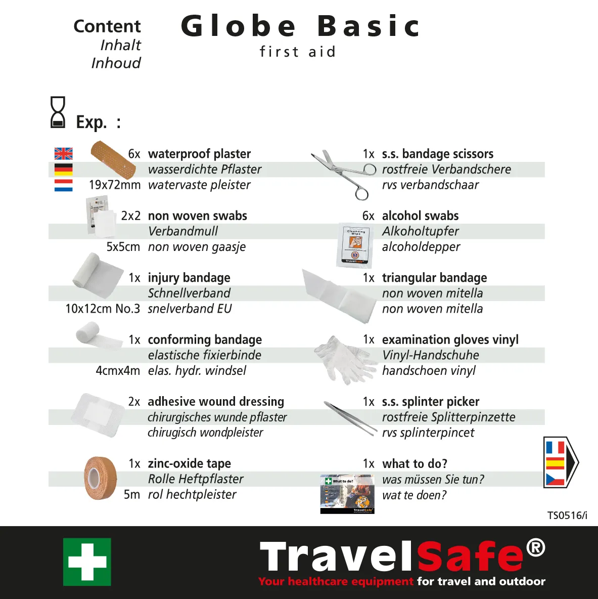 Globe Basic EHBO-kit 23-delig polyester