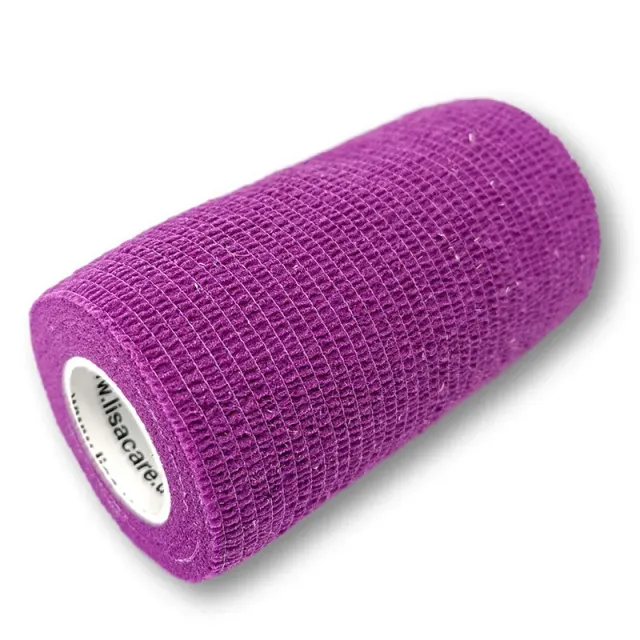 LisaCare zelfklevende bandage paars 10 cm x 4,5 m