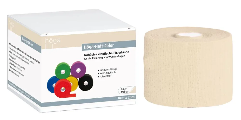 Höga Haft-Color fixatiezwachtel zelfklevend elastisch